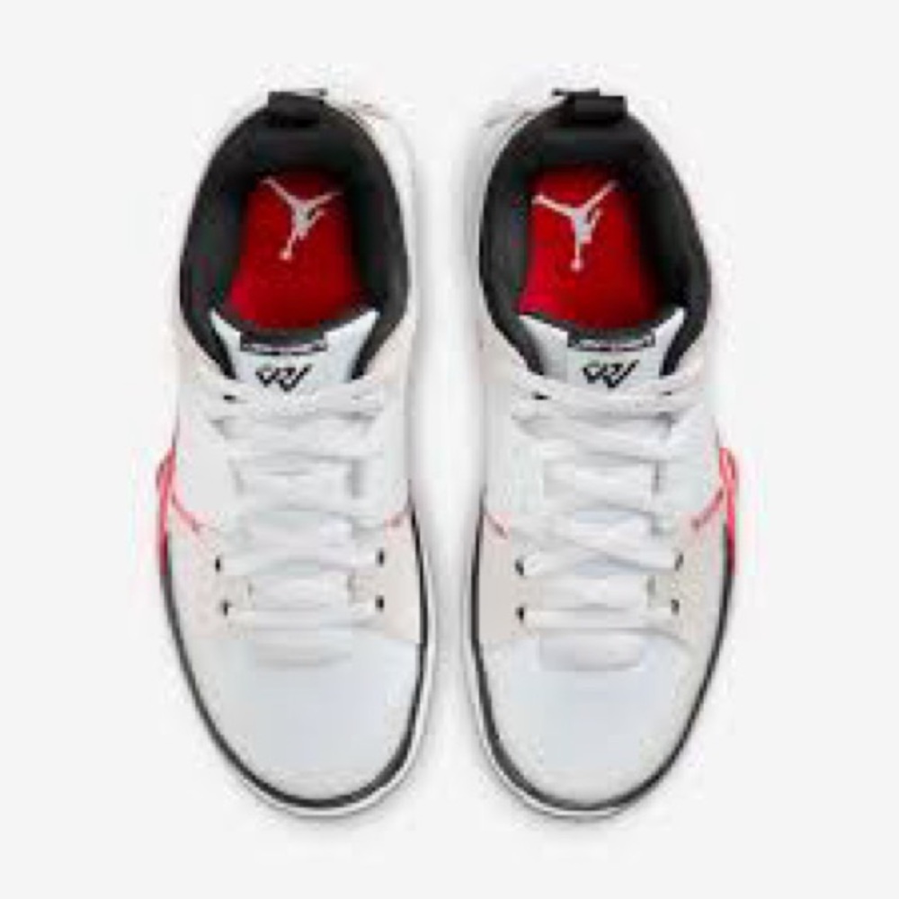 Jordan One Take White and Red Sneakers